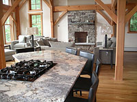 kitchen and great room