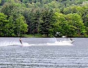 In Summer, the fishing, swimming, and boating is excellent at Lake Rescue